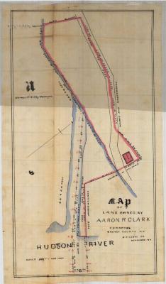 Survey of lands under water for Aaron R. Clark