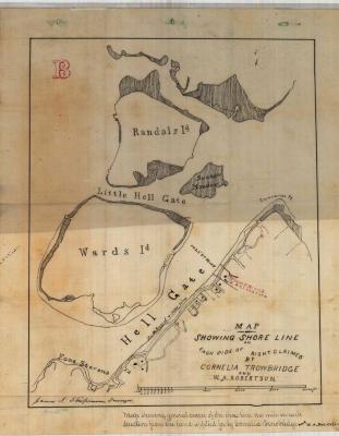 Survey of lands under water for Cornelia P. Trowbridge &amp; Robert A. Robertson