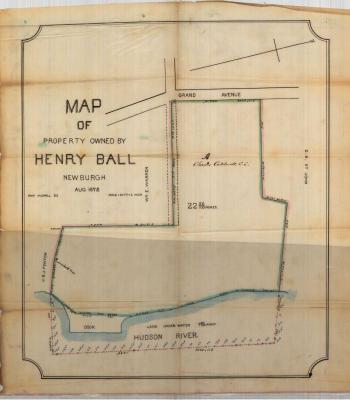 Survey of lands under water for Henry Ball