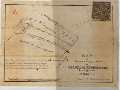 Survey of lands under water for Cornelia P. Trowbridge &amp; Robert A. Robertson