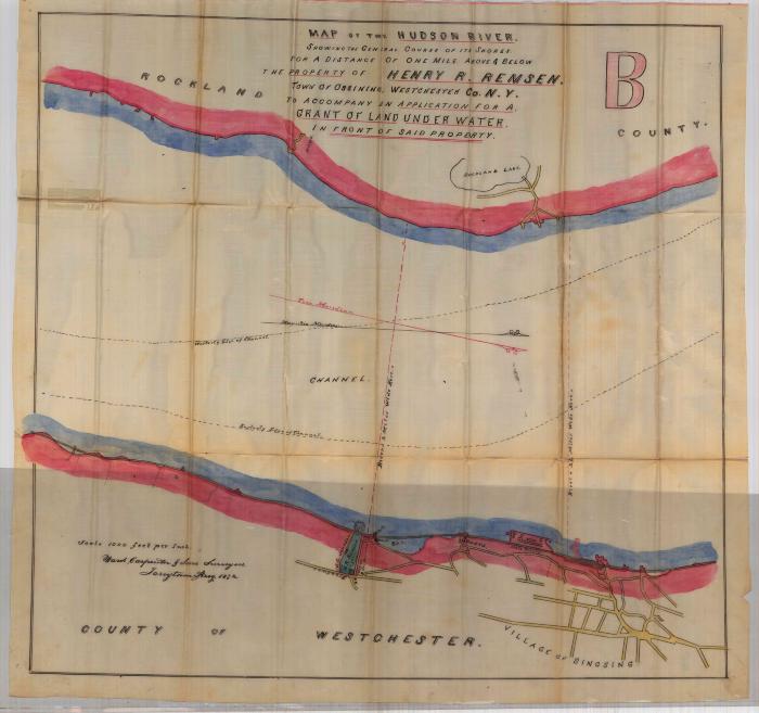 Survey of lands under water for Henry R. Remson