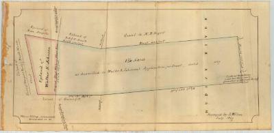 Survey of lands under water for Walter S. Johnson