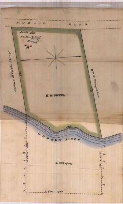 Survey of lands under water for E. H. Owen