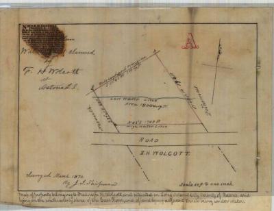 Survey of lands under water for Frederick H. Wolcott