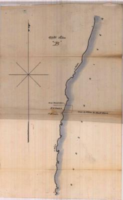 Survey of lands under water for E. H. Owen