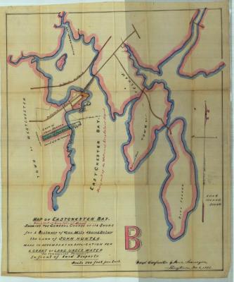 Survey of lands under water for John Hunter