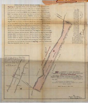 Survey of lands under water for Clifford Coddington