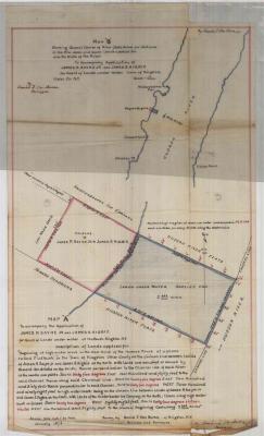 Survey of lands under water for James R. Sayre, Jr. &amp; James S. Higbie