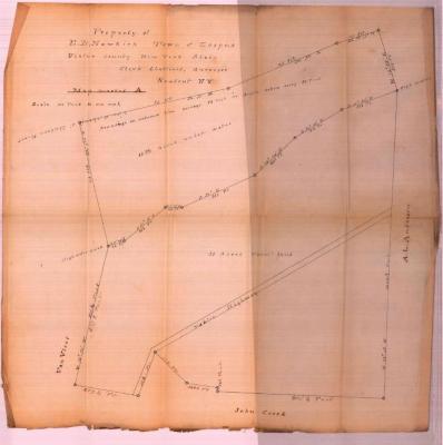 Survey of lands under water for Edgar B. Newkirk