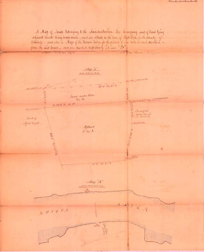 Survey of lands under water for Knickerbocker Ice Co.