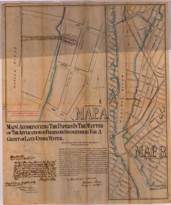 Survey of lands under water for Ferdinand Spangenberg