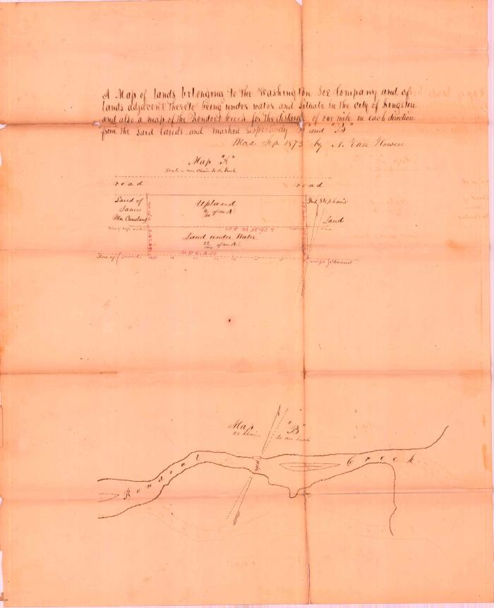 Survey of lands under water for Washington Ice Co.