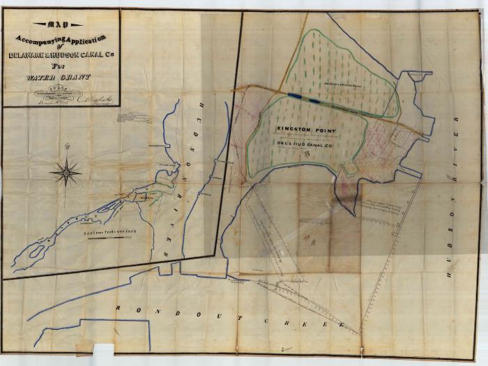 Survey of lands under water for Hudson &amp; Delaware Canal Co.