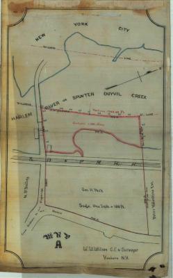 Survey of lands under water for George H. Peck