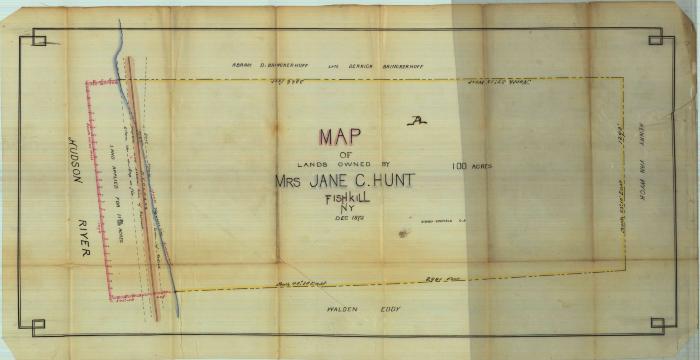 Survey of lands under water for Jane C. Hunt