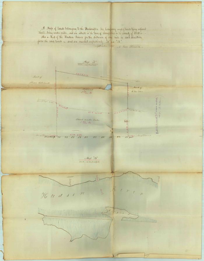 Survey of lands under water for Washington Ice Company