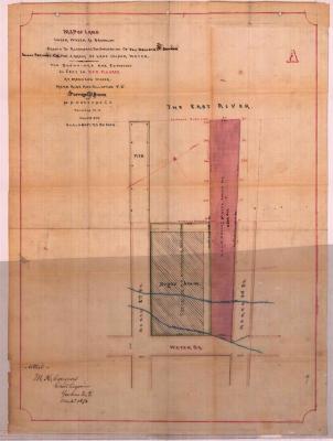 Survey of lands under water for De Castro &amp; Donner Sugar Refining Co.