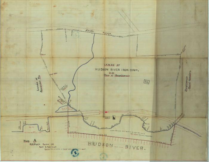 Survey of lands under water for Hudson River Iron Company