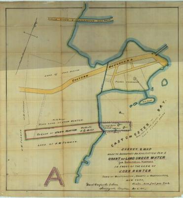 Survey of lands under water for John Hunter