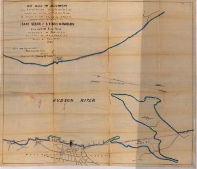 Survey of lands under water for Isaac Secor &amp; S. Ferris Washburn