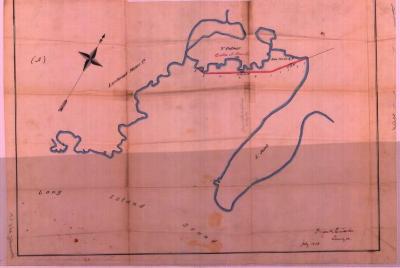 Survey of lands under water for Cecilia A. Howell