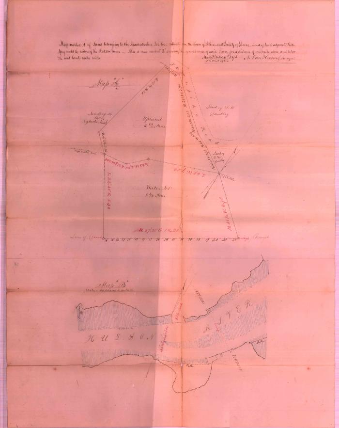 Survey of lands under water for Knickerbocker Ice Company