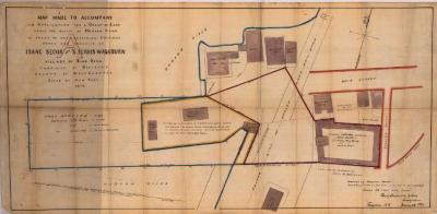 Survey of lands under water for Isaac Secor &amp; S. Ferris Washburn