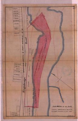 Survey of lands under water for Isaac G. Johnson