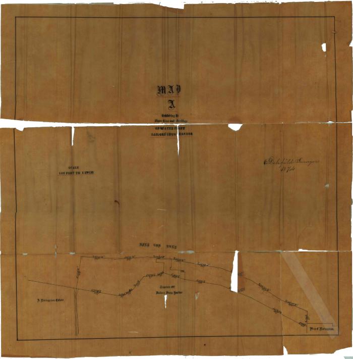 Survey of lands under water for Trustees of the Sailors Snug Harbor