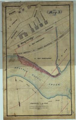 Survey of lands under water for Augustus Van Cortlandt