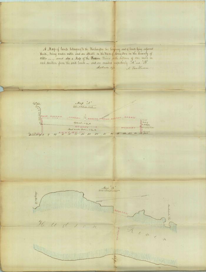 Survey of lands under water for Washington Ice Company