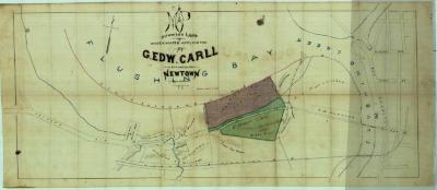 Survey of lands under water for Carll, G. Edward