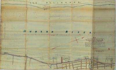 Survey of lands under water for Margaret M. Couzens