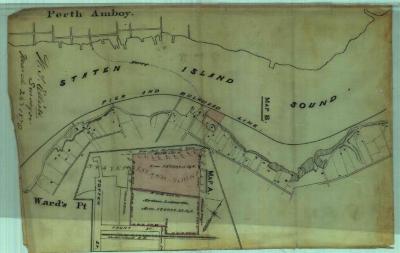 Survey of lands under water for Latourette, Abraham