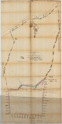 Survey of lands under water for Clarke, Charolotte A.