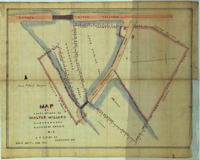 Survey of lands under water for Millard, Walter