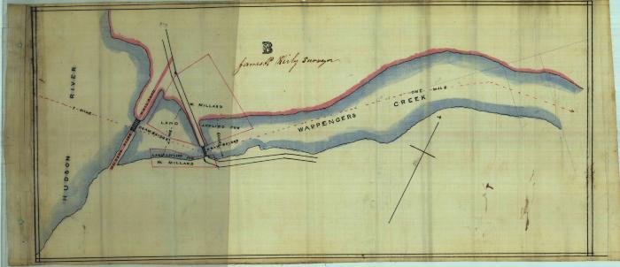 Survey of lands under water for Millard, Walter