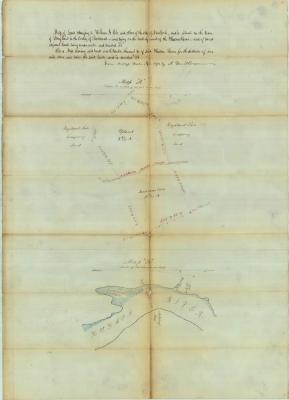 Survey of lands under water for William A. Cole, Samuel E. Hiscox, John Mulford &amp; Alfred C. Cheney