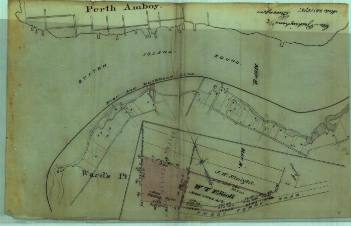 Survey of lands under water for Elliott, Walter T.
