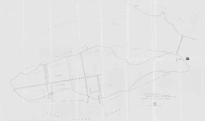Survey of lands under water for Duryea, Samuel Bowne