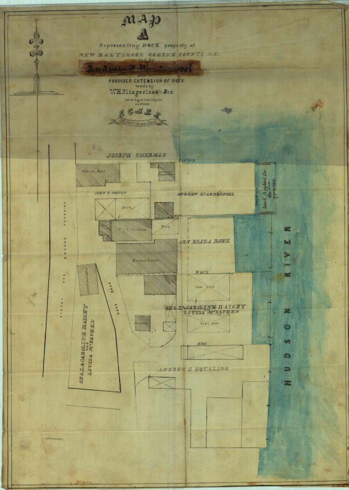 Survey of lands under water for Vanderpoel, Andrew J.