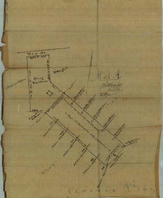 Survey of lands under water for Mary C. Corwin