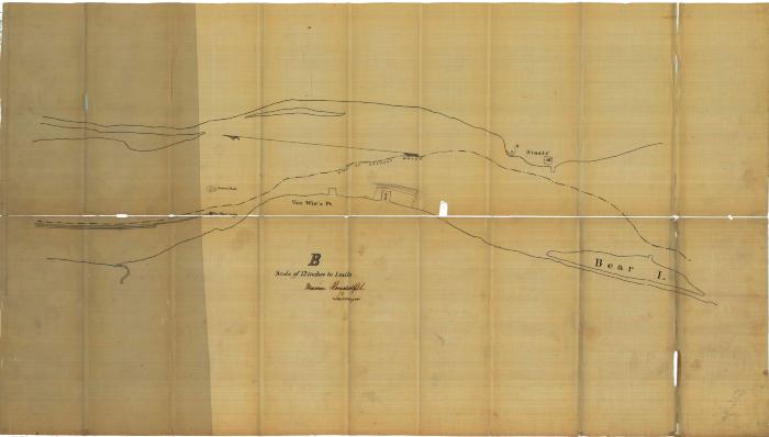 Survey of lands under water for Dettinger, Andrew