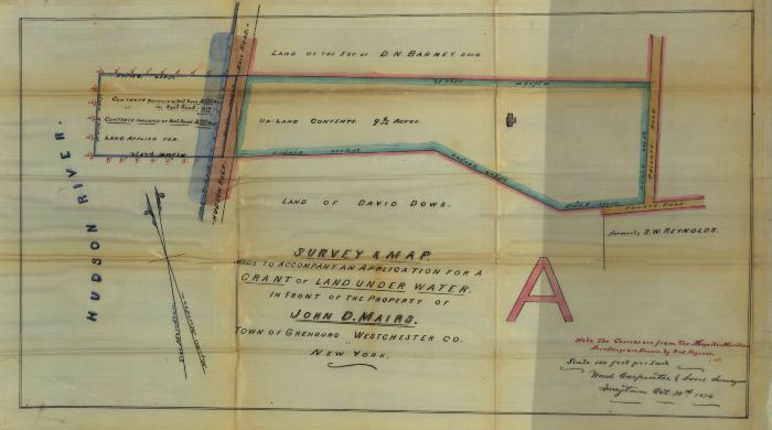 Survey of lands under water for Radcliffe, Alida G. et al