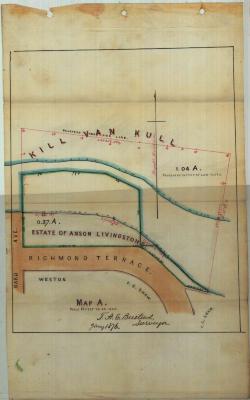 Survey of lands under water for Anne L. Livingston &amp; Mary A. Harrison