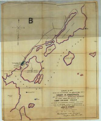 Survey of lands under water for Munro, John W.