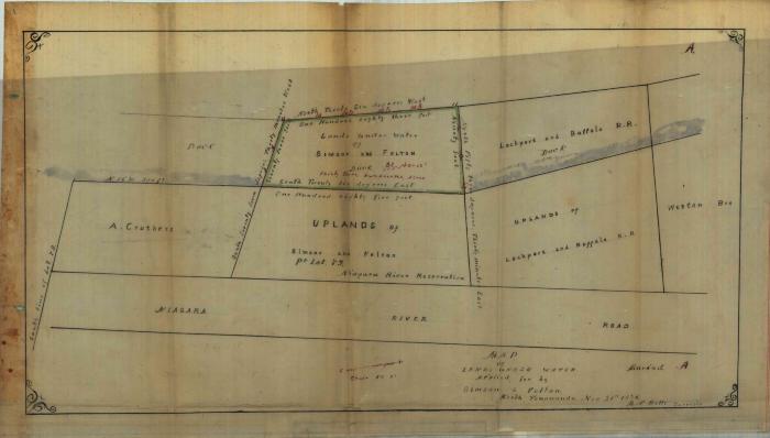Survey of lands under water for John Simson &amp; Benjamin F. Felton