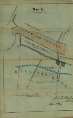 Survey of lands under water for Campbell, Virginia W.