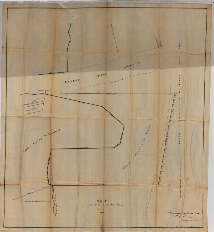 Survey of lands under water for Sheffield, Joseph B.