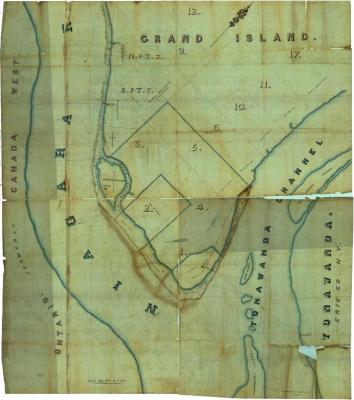 Survey of lands under water for Allen, Lewis F.